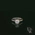 Solitaire Mossanite & Silver Engagement Ring