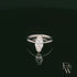 Marquise Cut 9ct White Gold White Moissanite Solitaire Engagement Ring