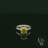 Sterling Silver Peridot CZ Single Stone Ring