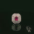 18ct White and Yellow Gold Burmese Ruby & Diamond Ring