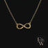 9ct Yellow Gold Infinity Moissanite Pendant