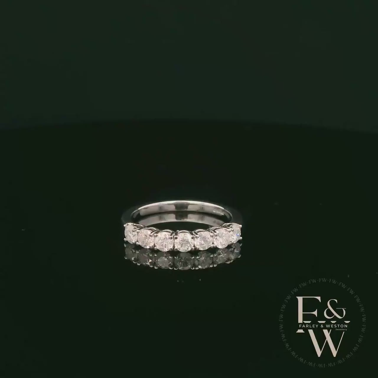 18ct White Gold Round-Cut Diamond Ring