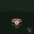 9ct Rose Gold Pink CZ Solitaire Ring