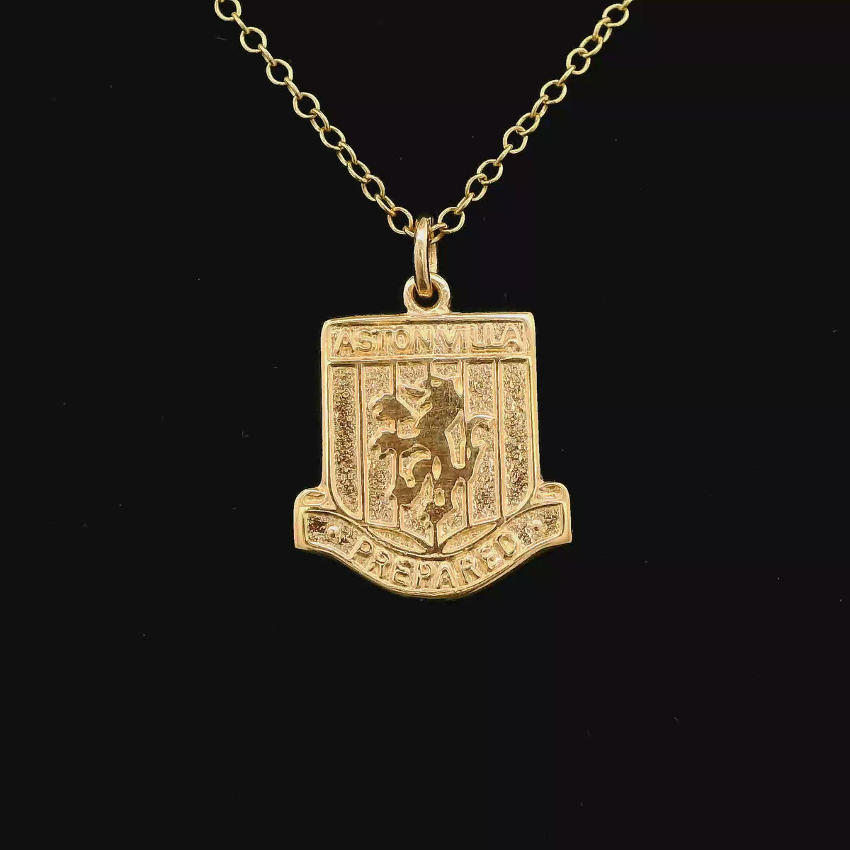 9ct Yellow Gold Medium Aston Villa Emblem Pendant