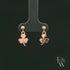 9ct Rose Gold 3 Leaf Clover Dropper Earrings