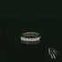 9ct White Gold White Moissanite Half Eternity Ring