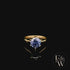 9ct Yellow Gold Tanzanite CZ Single Stone Ring
