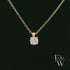 9ct Yellow Gold & Solitaire Moissanite Pendant