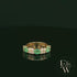 18ct Yellow Gold Oval-Cut Emerald & Diamond Ring