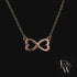 9ct Rose Gold Infinity Heart Pendant
