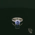 Sterling Silver Tanzanite CZ Solitaire Ring