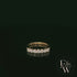 9ct Yellow Gold White Moissanite Half Eternity Ring