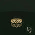 9ct Yellow Gold Half-Woven Design Band Ring