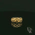 9ct Yellow Gold Half-Woven Design Band Ring