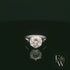 9ct White Gold & White Moissanite Single Stone Ring