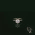 Solitaire Moissanite & 9ct White Gold Engagement Ring