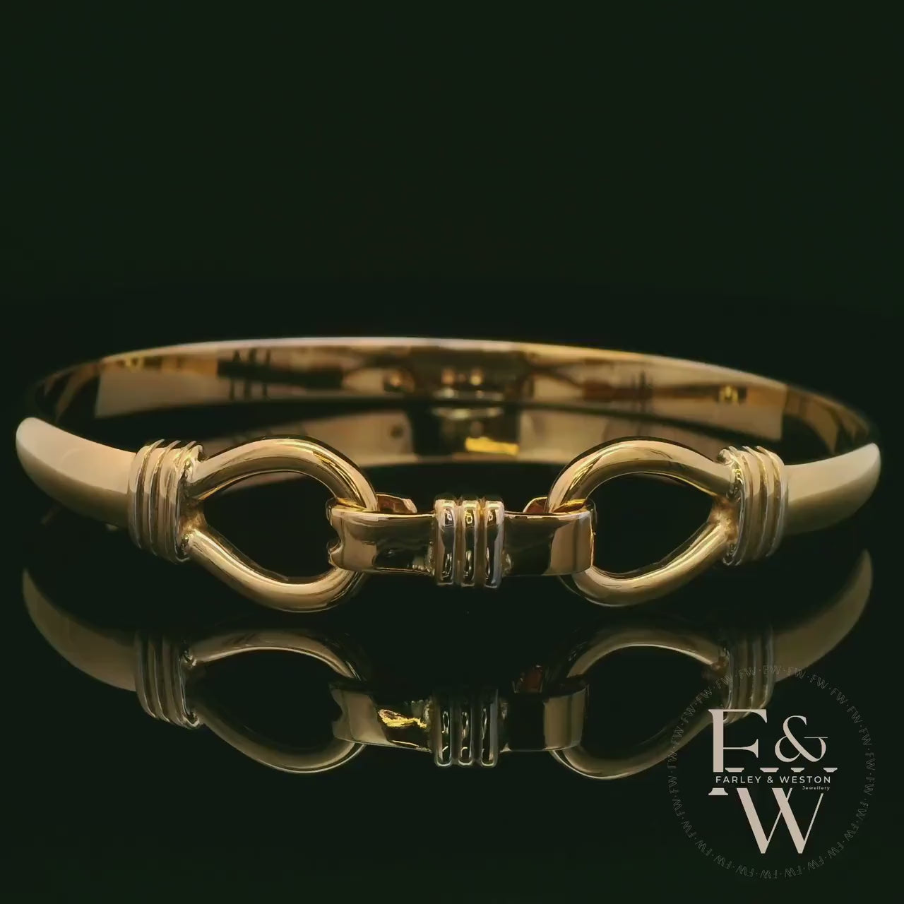 Bangle Heavy Handmade 9ct Gold 25g UK Hallmarked BL316P