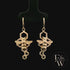 9ct Yellow Gold Bee-Inspired Earrings