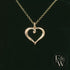 9ct Yellow Gold Small Plain Heart Pendant