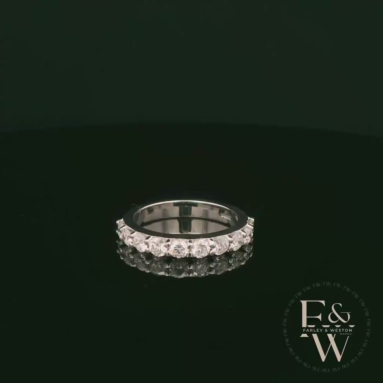 18ct White Gold Round-Cut Diamond Ring