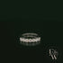 Moissanite & 9ct White Gold Half-Eternity Ring