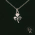 9ct White Gold 3 Leaf Clover Pendant