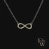 9ct White Gold Infinity Moissanite Pendant