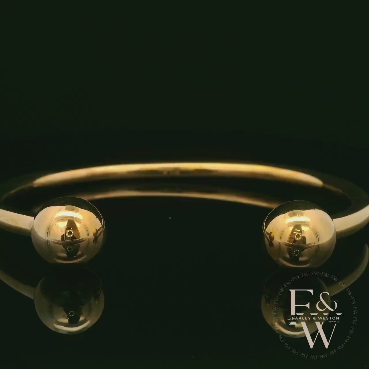 Torque Bangle Heavyweight Handmade 9ct Gold 50g UK Hallmarked