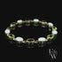 Sterling Silver Oval Cultured Opal and Peridot Bracelet