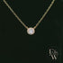9ct Yellow Single Stone Lab Grown Diamond Necklace