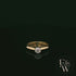 18ct White and Yellow Gold Round-Cut Solitaire Diamond Ring