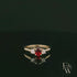 9ct White Gold Single Stone White Moissanite Ring