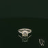 Solitaire Grey Moissanite & Silver Engagement Ring
