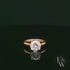 9ct Rose Gold 2ct White CZ Single Stone Ring