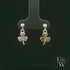 Sterling SIlver 3 Leaf Clover Dropper Earrings