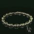 Sterling Silver Chain Bracelet with Cabochon Peridot Gemstones