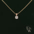 9ct Rose Gold & Solitaire Moissanite Pendant