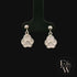Charming Silver Paw-Print Droppers