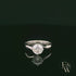 9ct White Gold Single Stone White Moissanite Ring