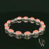 Sterling Silver Oval Coral Bracelet