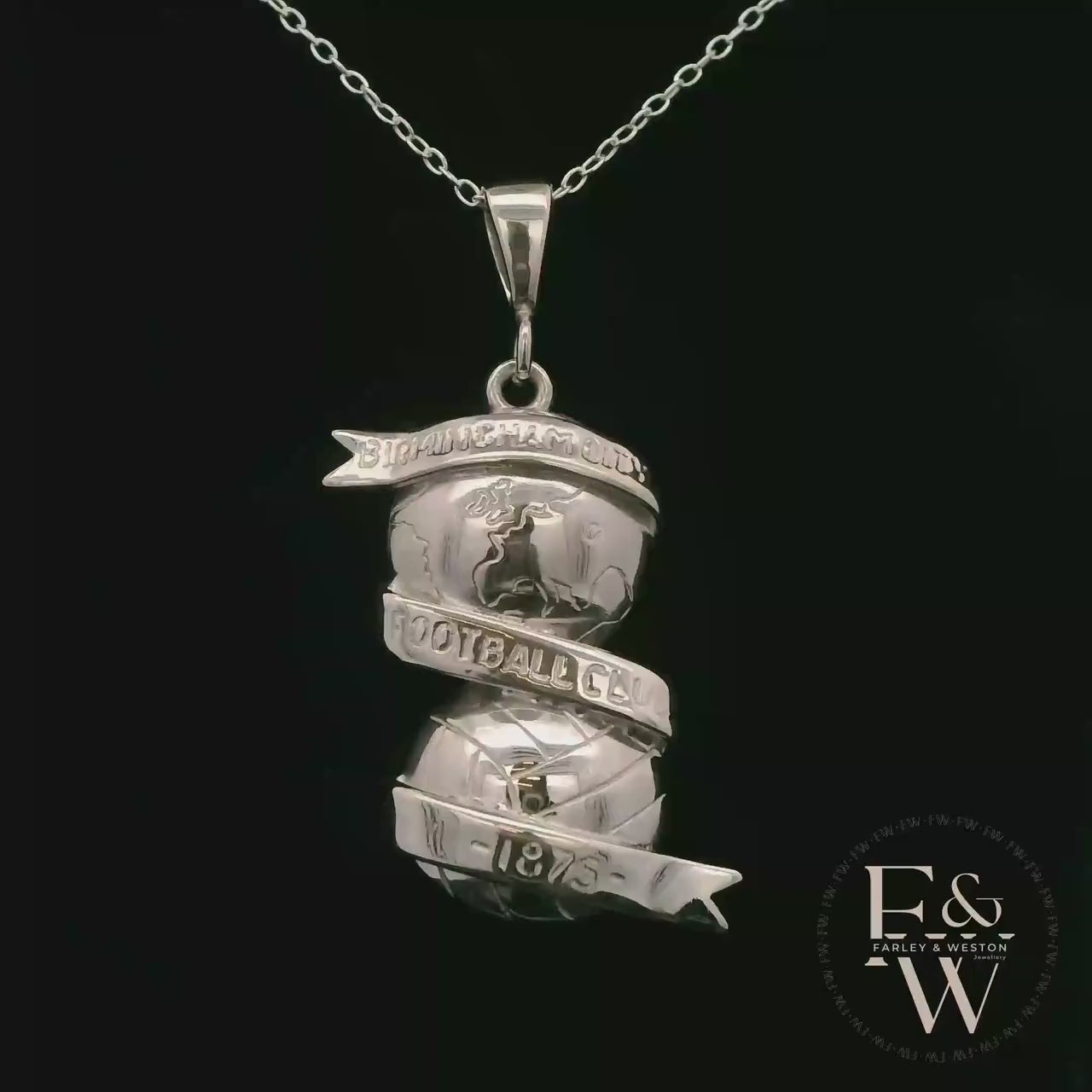 Sterling Silver Birmingham City FC Pendant
