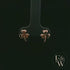 3 Leaf Clover 9ct Rose Gold Studs