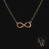 9ct Rose Gold Infinity Moissanite Pendant