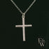 9ct White Gold Twisted-Cross Pendant
