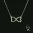 Silver Infinity Heart Charm Pendant