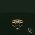 9ct Yellow Gold Black CZ Solitaire Ring