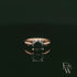 9ct Rose Gold 2ct Black CZ Single Stone Ring