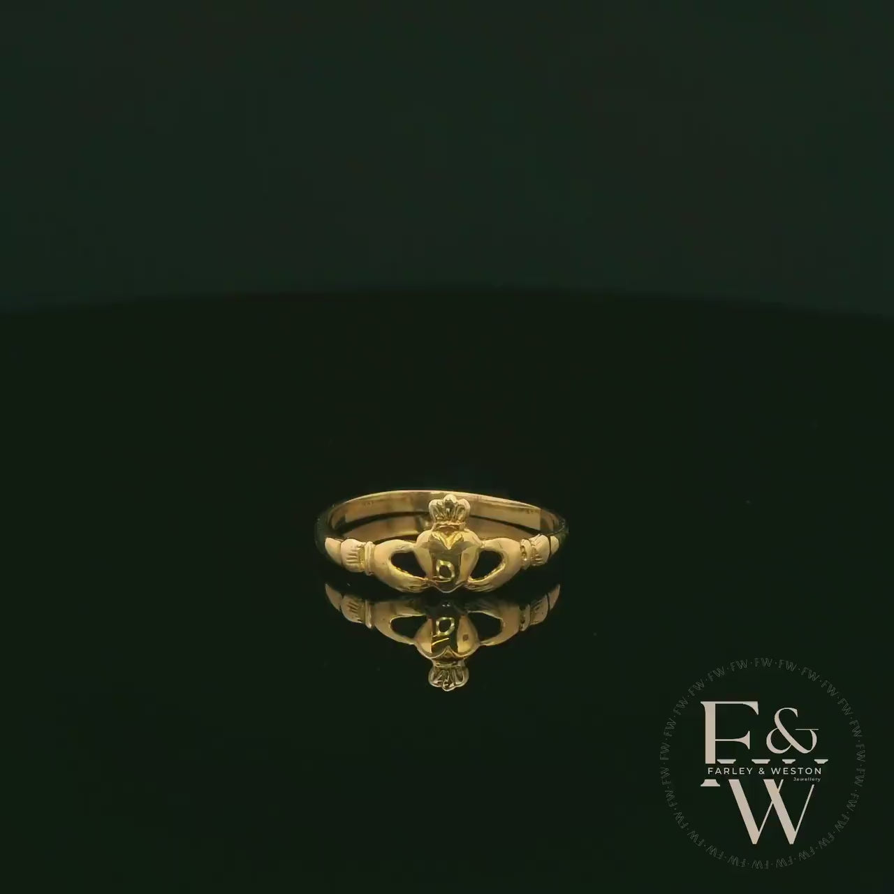9ct Yellow Gold Claddagh Ring
