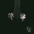 4 Leaf Clover 9ct White Gold Studs