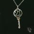 9ct White Gold 21 Key to the Door Pendant